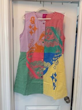 Queen of Sparkles Gingham Dress